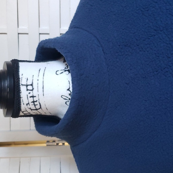 AKHG by Duluth Trading new high neck blue long sleeve women's fleece top size M - Picture 2 of 6